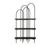 Meubles Fabrique De Styles Bibliotheques Et Etageres | Etagere 3 Niveaux En Fer Noir H200Cm - Austin