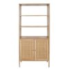 Meubles Fabrique De Styles Bibliotheques Et Etageres | Buffet Haut En Bois Avec 3 Niveaux H163Cm - Baia