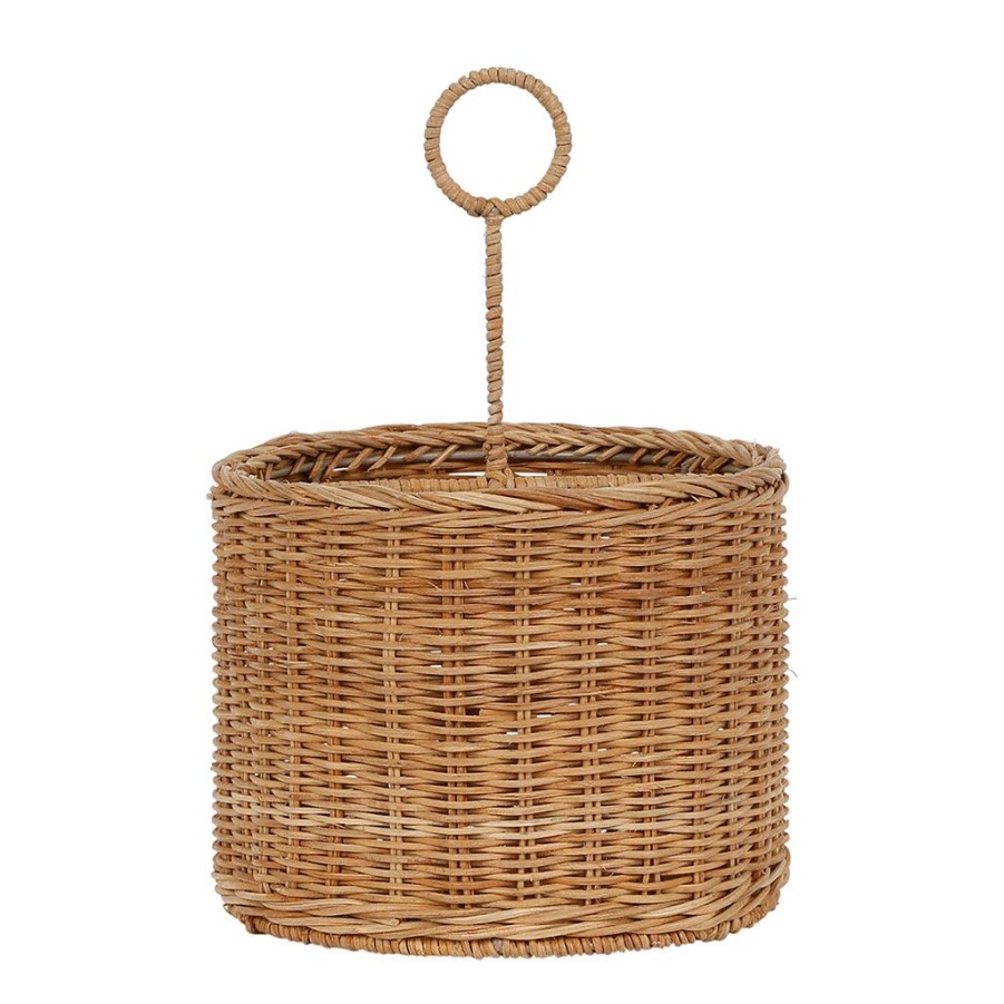 Arts De La Table Fabrique De Styles Petits Rangements | Range Couvert Rond En Rotin Naturel - Fantine