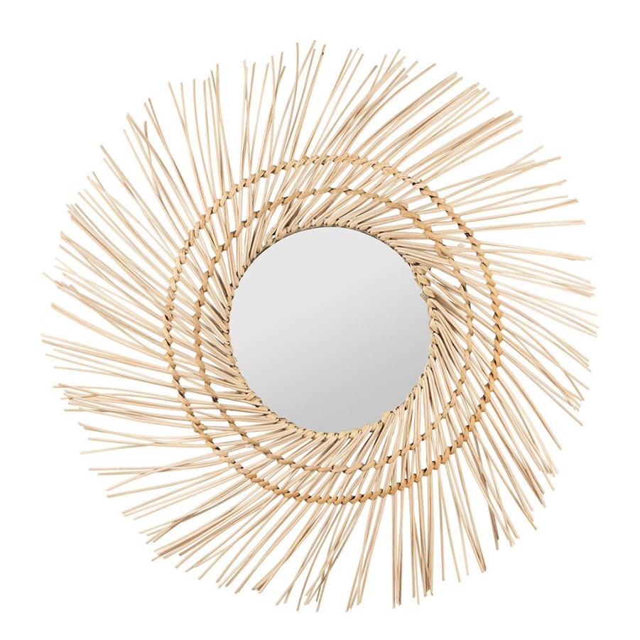 Deco Fabrique De Styles | Miroir Cuzco Naturel D50Cm En Rotin