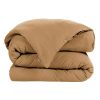 Textiles Fabrique De Styles Housses De Couette | Housse De Couette Camel En Gaze De Coton 240X220Cm - Gaia