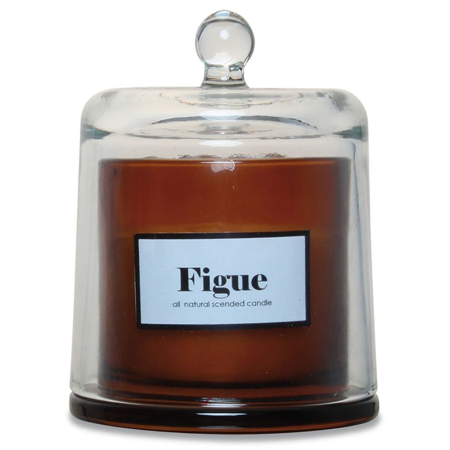 Bougies Et Senteurs Fabrique De Styles Bougies Parfumees | Bougie Cloche Ambre Gm Figue Boisee D13.5Cm