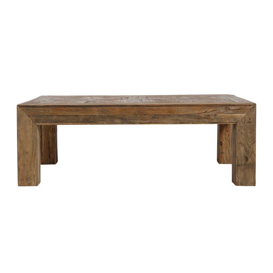 Meubles Fabrique De Styles Table Basses | Table Basse En Bois D'Orme Naturel - Marquet