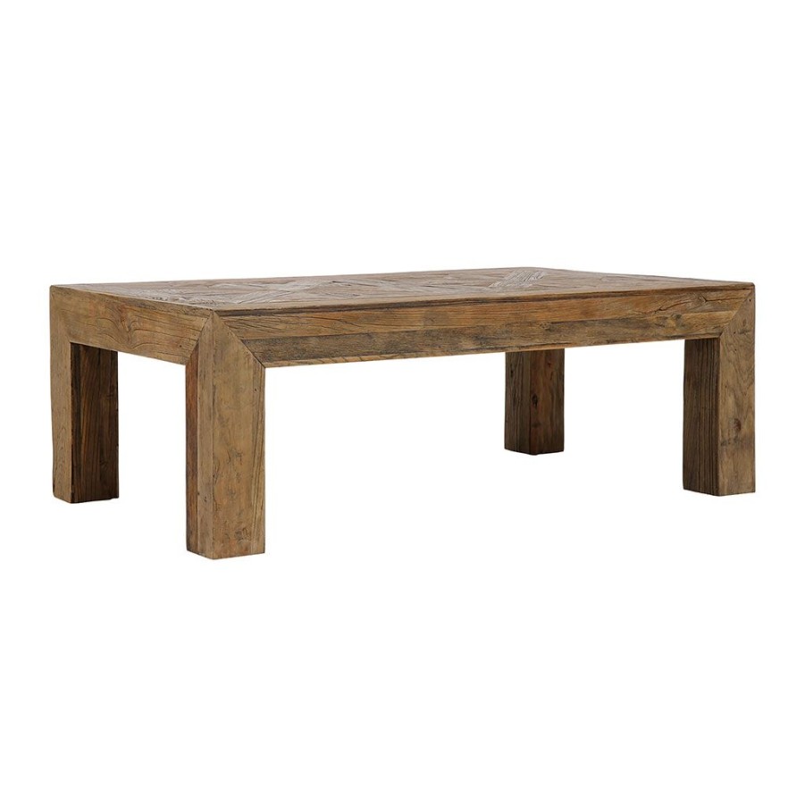 Meubles Fabrique De Styles Table Basses | Table Basse En Bois D'Orme Naturel - Marquet