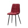 Meubles Fabrique De Styles Chaises | Chaise Salle A Manger En Tissu Bordeaux - Mony