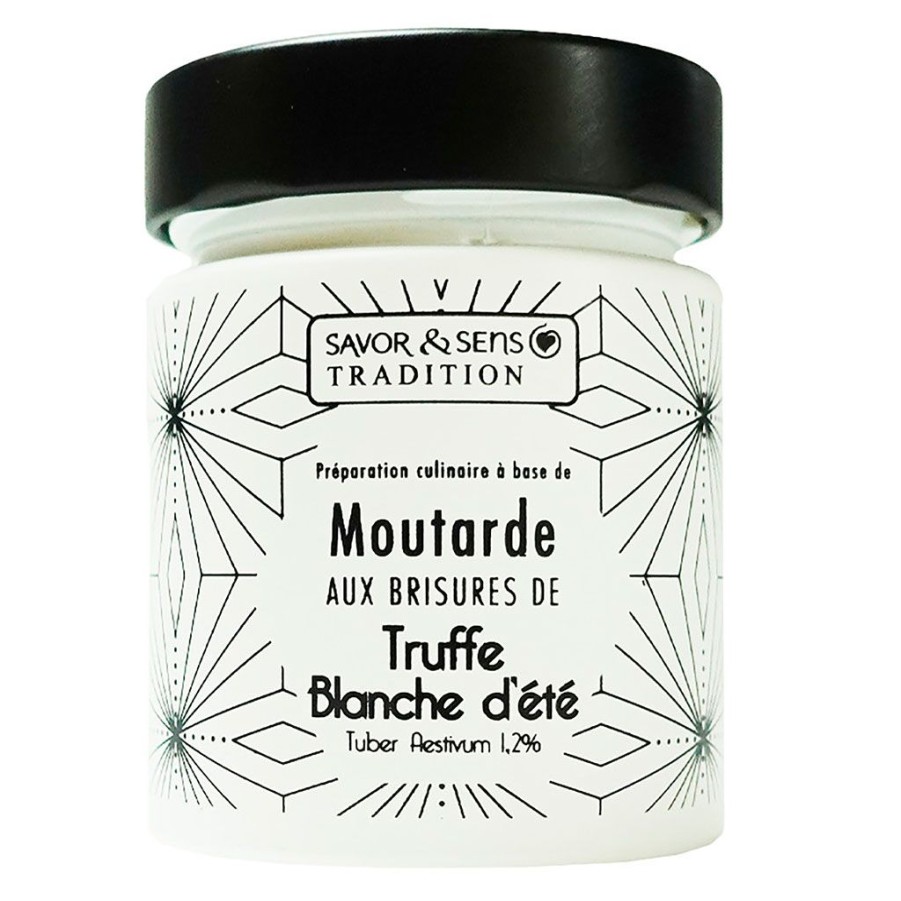 Epicerie Fabrique De Styles Condiments Et Epices | Moutarde Aux Brisures De Truffe Blanche (Pot Blanc)