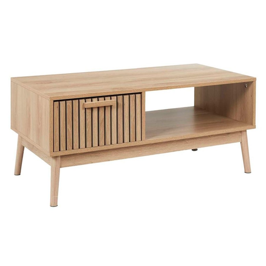 Meubles Fabrique De Styles Table Basses | Table Basse En Bois Naturel 100X50 Cm - Kara