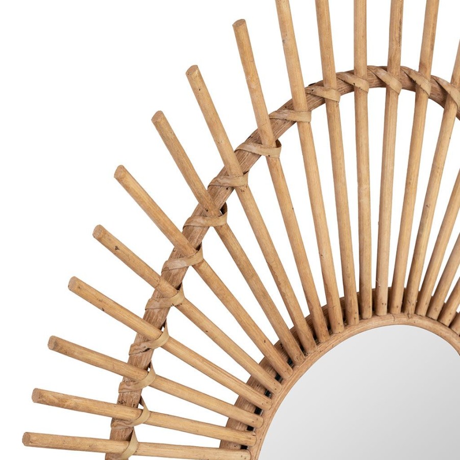 Deco Fabrique De Styles | Miroir Bambou Naturel