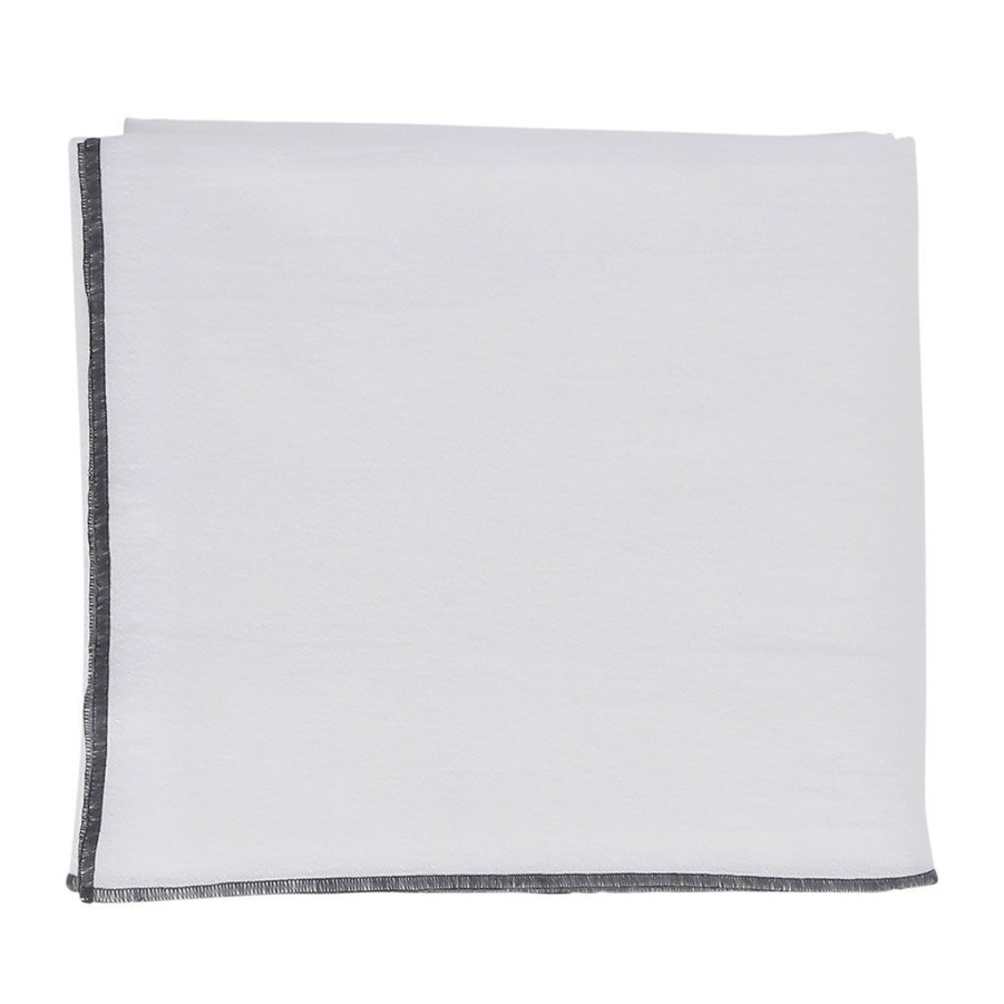 Textiles Fabrique De Styles Nappes | Nappe Corino Blanc 320X160Cm Coton Lave 170G/M2