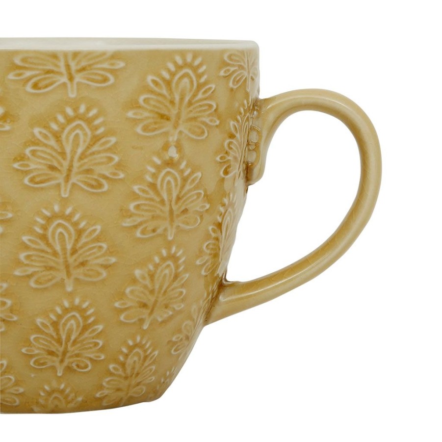 Arts De La Table Fabrique De Styles Tasses Et Mugs | Lot De 2 Tasses En Gres Brun Et Beige - Green Wash