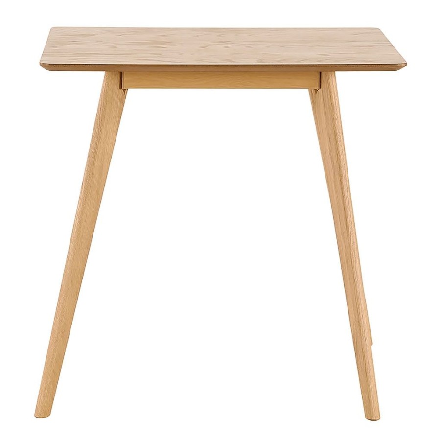 Meubles Fabrique De Styles Table De Salle A Manger | Table A Manger Carre Effet Chene Naturel 80X80Cm - Becka