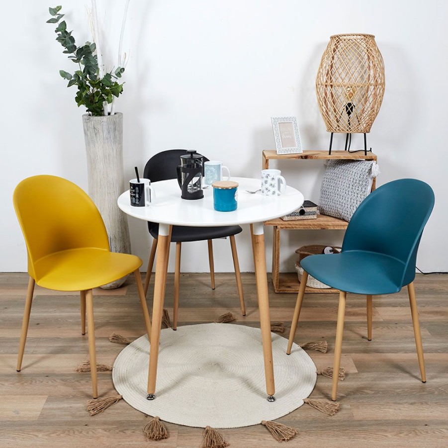 Meubles Fabrique De Styles Chaises | Chaise Salle A Manger Scandinave Noir - Bergen