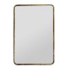 Deco Fabrique De Styles | Miroir Dore Patine En Fer - Aziru