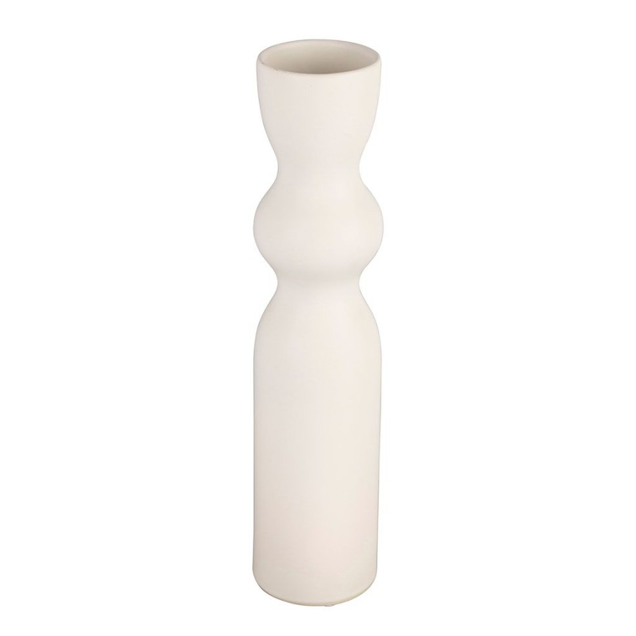 Deco Fabrique De Styles Vases Et Soliflores | Vase En Gres Ecru D8Cm - Organic