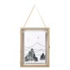 Deco Fabrique De Styles Cadres Deco Et Affiches | Cadre Deco En Sapin Et Verre Ecru Et Noir 30X40Cm - Mon Sapin