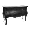 Meubles Fabrique De Styles Commodes | Commode En Bois Naturel Noir 2 Tiroirs - Merano