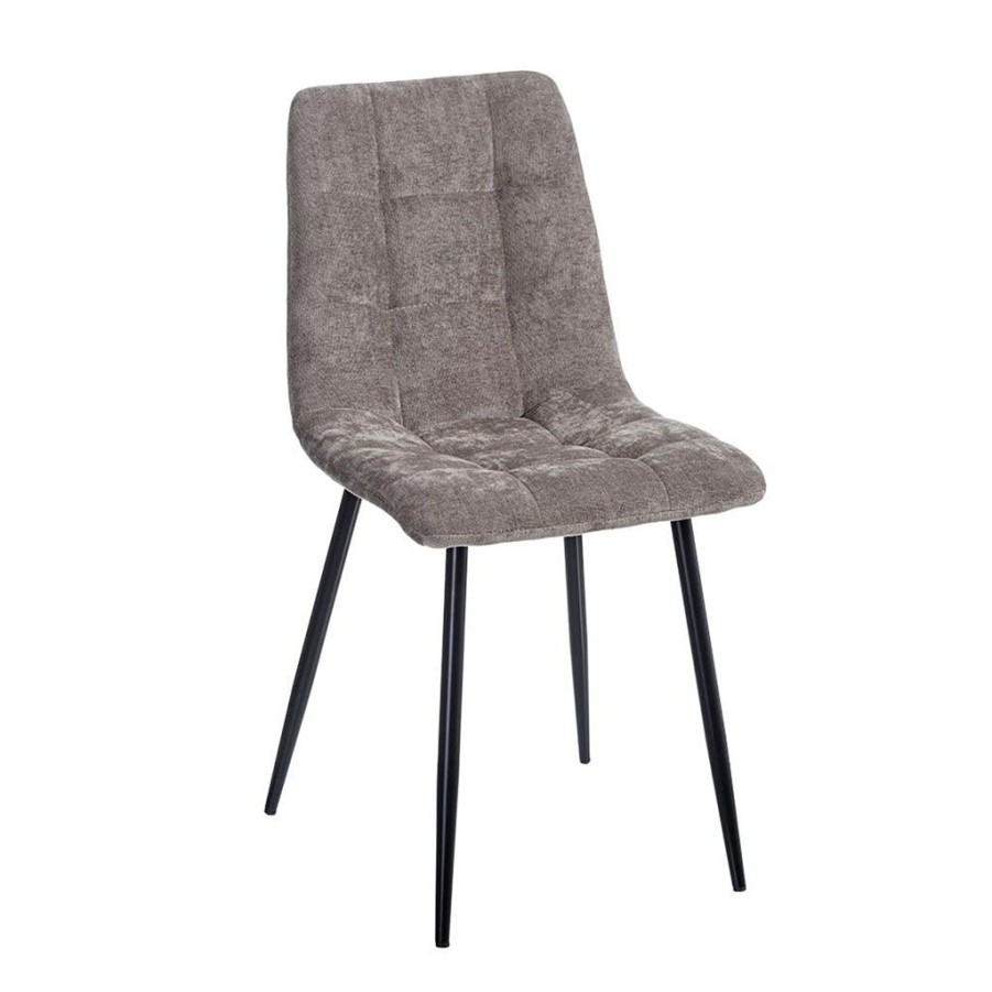 Meubles Fabrique De Styles Chaises | Chaise Salle A Manger En Tissu Gris - Mony