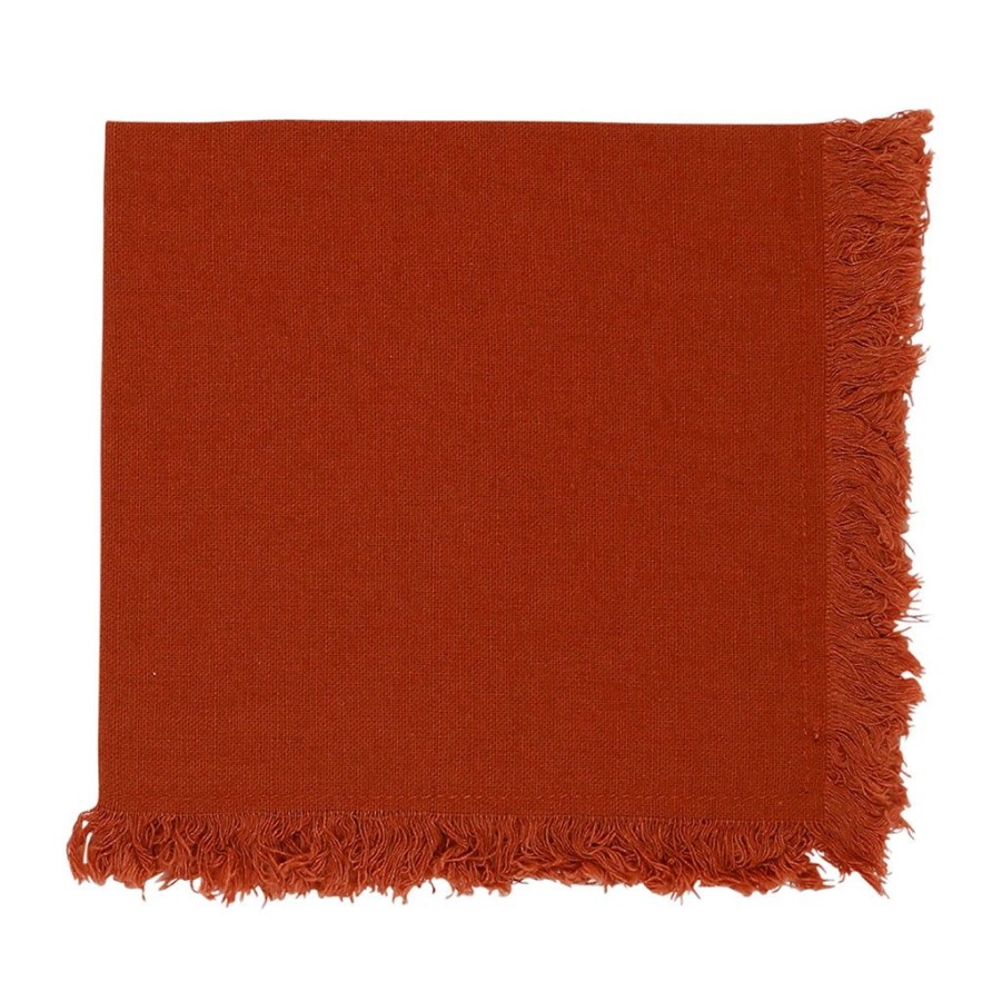 Textiles Fabrique De Styles Serviettes De Table | Serviette X2 Nalia Terracotta 35X35Cm En Coton