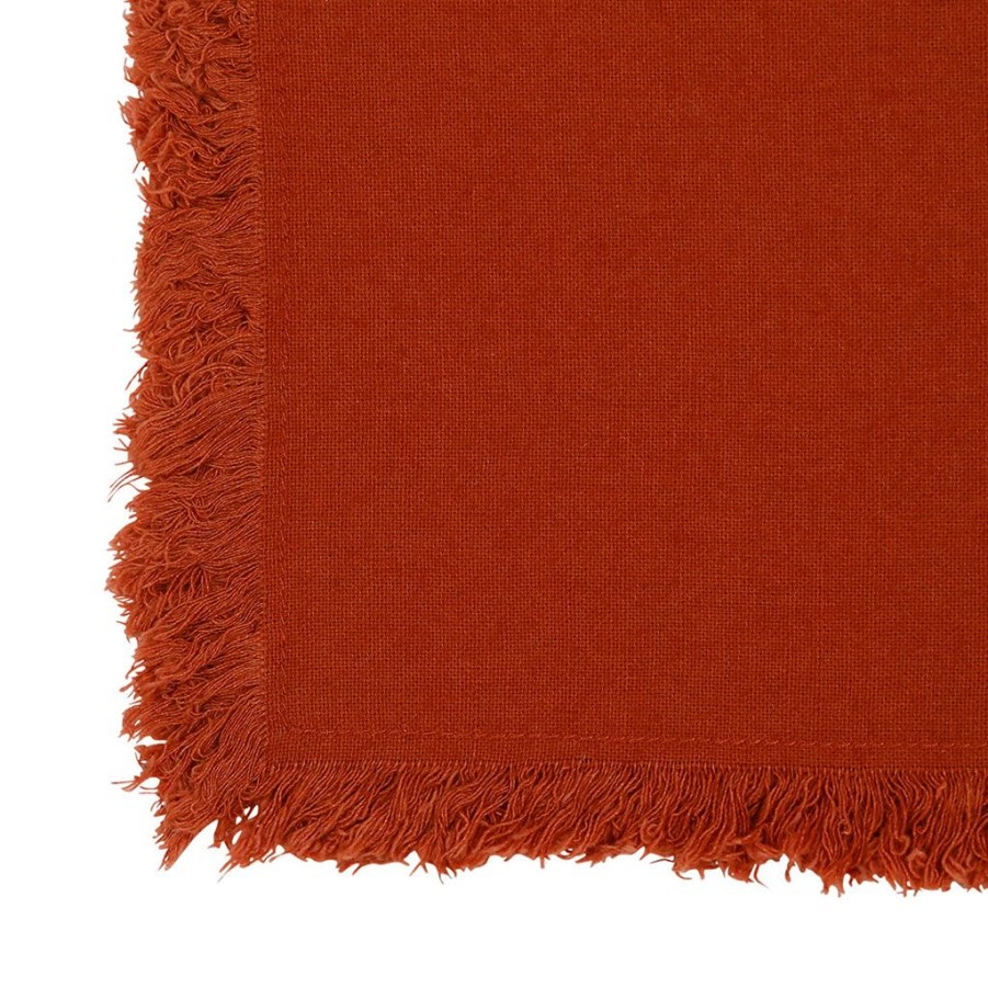 Textiles Fabrique De Styles Serviettes De Table | Serviette X2 Nalia Terracotta 35X35Cm En Coton