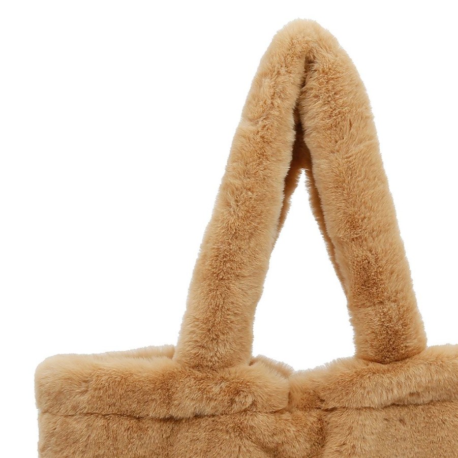 Accessoires Et Loisirs Fabrique De Styles Sacs Et Pochettes | Sac Tote Bag Peluche Beige - Adalie