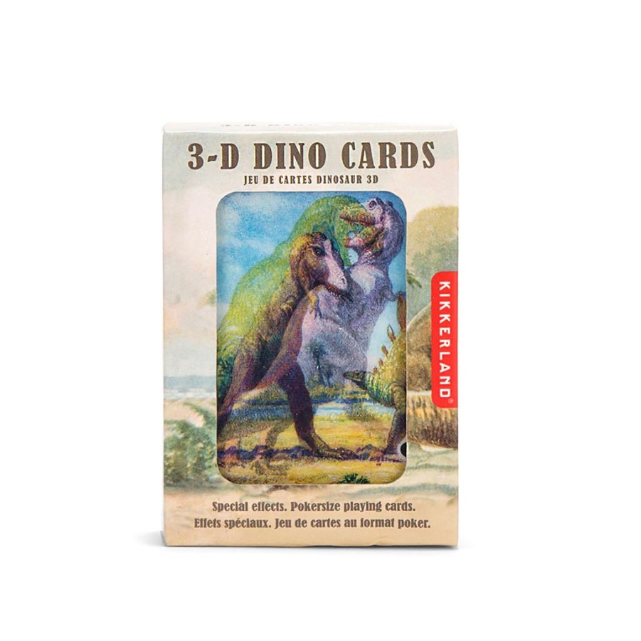 Accessoires Et Loisirs Fabrique De Styles | Cartes A Jouer Dinosaures 3-D