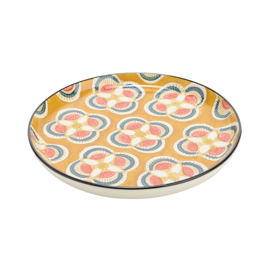 Arts De La Table Fabrique De Styles Assiettes | Assiette Dessert En Gres Jaune D21Cm - Imany