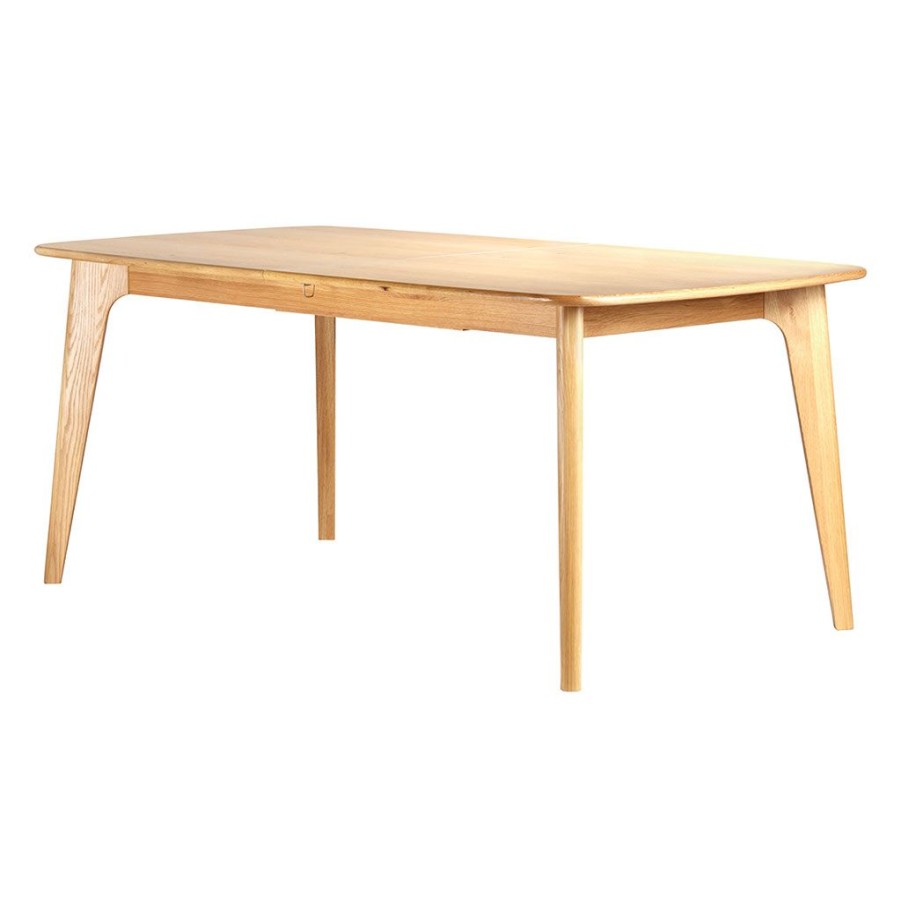 Meubles Fabrique De Styles Table De Salle A Manger | Table De Repas Avec Allonge Integree En Chene Naturel 180(+50)X100Xh76Cm - Sublime