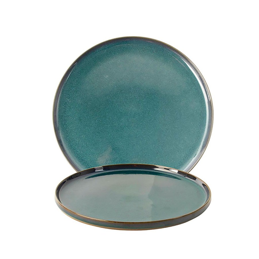 Arts De La Table Fabrique De Styles Assiettes | Assiette Plate Tt Azur Bleu D26.5Xh2Cm