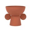 Deco Fabrique De Styles Vases Et Soliflores | Vase Pour Fleur Sechee En Fer Terracotta - Terre Brulee