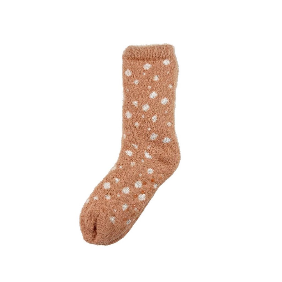 Accessoires Et Loisirs Fabrique De Styles Habillement | Chaussettes Antiderapante Rose Et Pois Blanc - Taille Unique - Dot