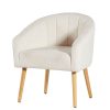 Meubles Fabrique De Styles Fauteuils | Fauteuil Blanc H76Cm - Alara