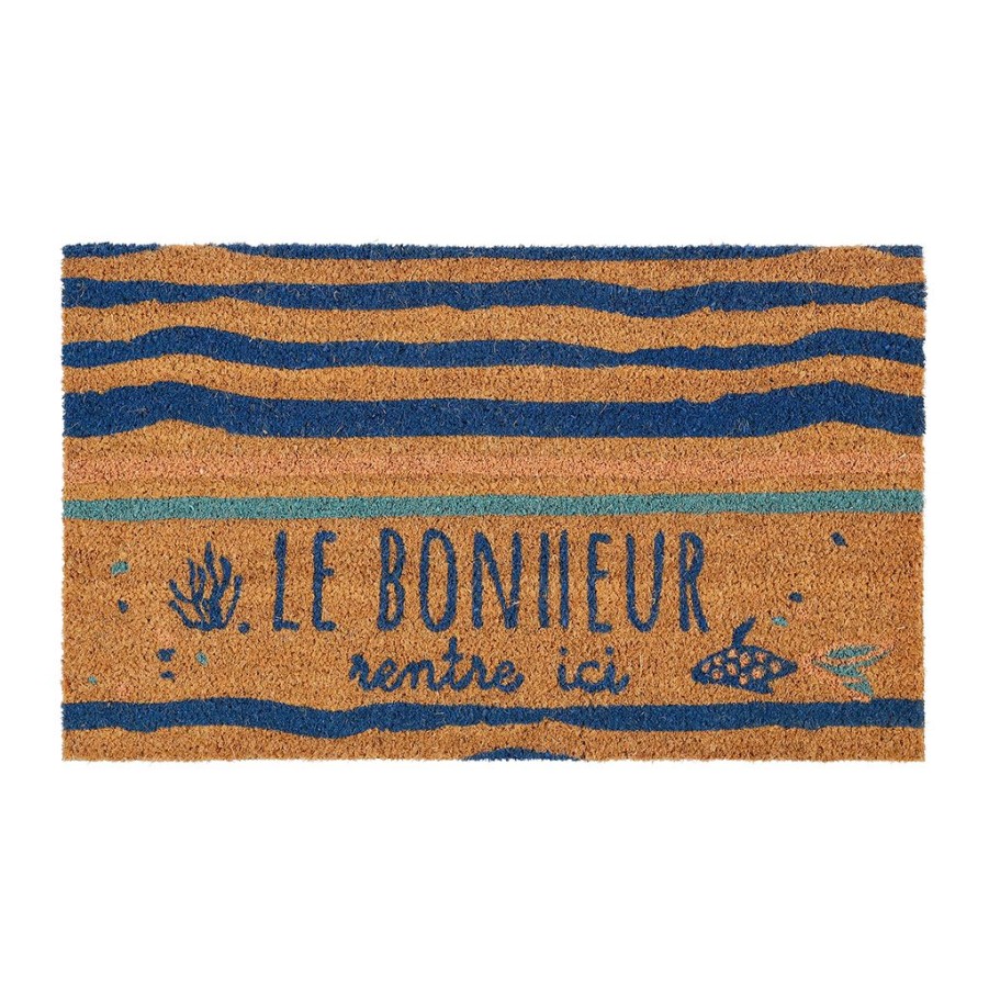 Droguerie Fabrique De Styles | Paillasson Un Ete A La Mer Bleu 73X43Cm