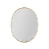 Deco Fabrique De Styles | Miroir Ovale En Fer Dore 40X35Cm - Ilena