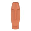 Deco Fabrique De Styles Vases Et Soliflores | Vase Face Visage Terracotta En Gres