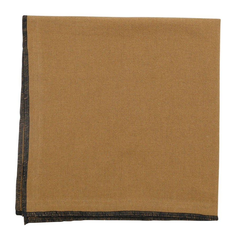 Textiles Fabrique De Styles Serviettes De Table | Serviette X2 Corino Tabac 35X35Cm Coton Lave 170G/M2