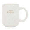 Arts De La Table Fabrique De Styles Tasses Et Mugs | Mug Papa En Gres Blanc 38Cl - Beezz