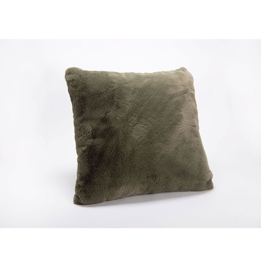 Textiles Fabrique De Styles | Coussin Kaki 50X50Cm - Luxe