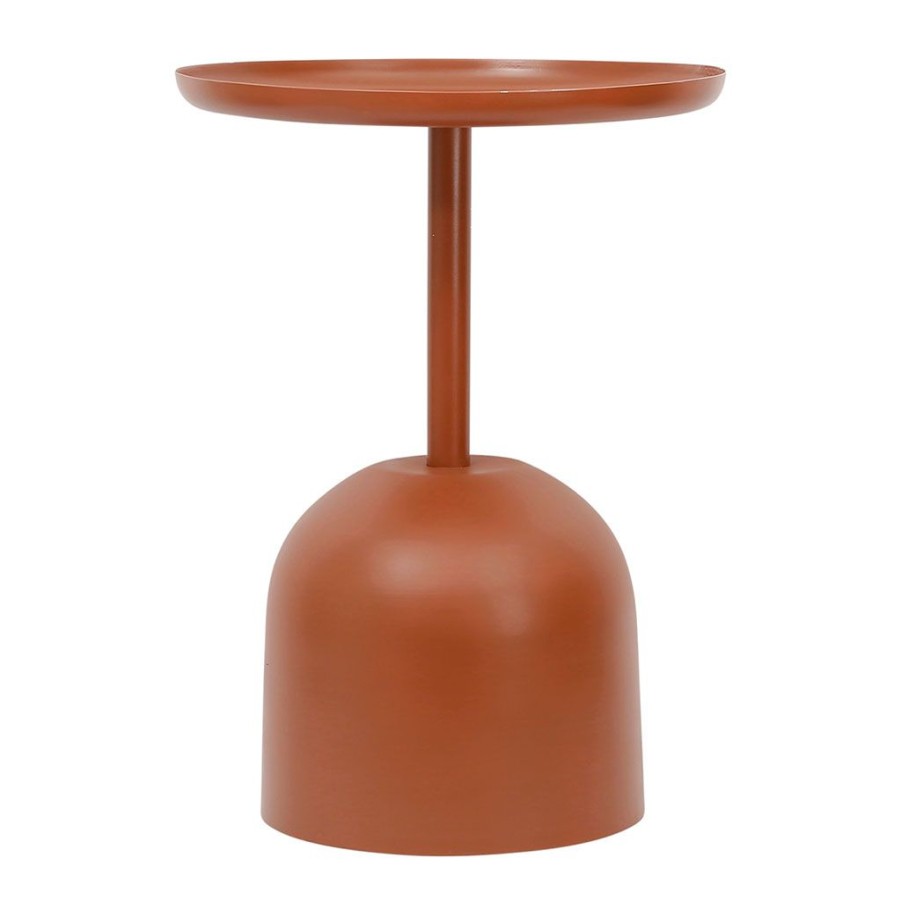 Meubles Fabrique De Styles Bouts De Canape Et Tables D'Appoint | Bout De Canape En Fer Terracotta D41Cm - Arty