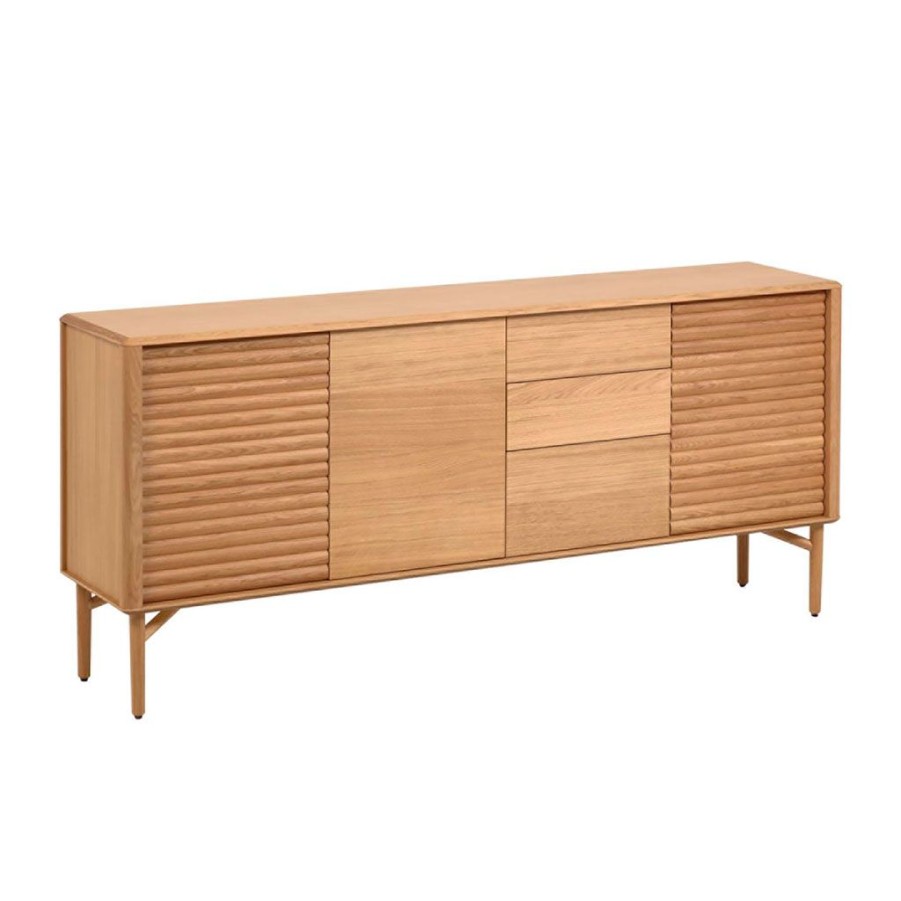 Meubles Fabrique De Styles Buffets Et Vitrines | Buffet Enfilade En Bois De Chene L200Cm - Lenon