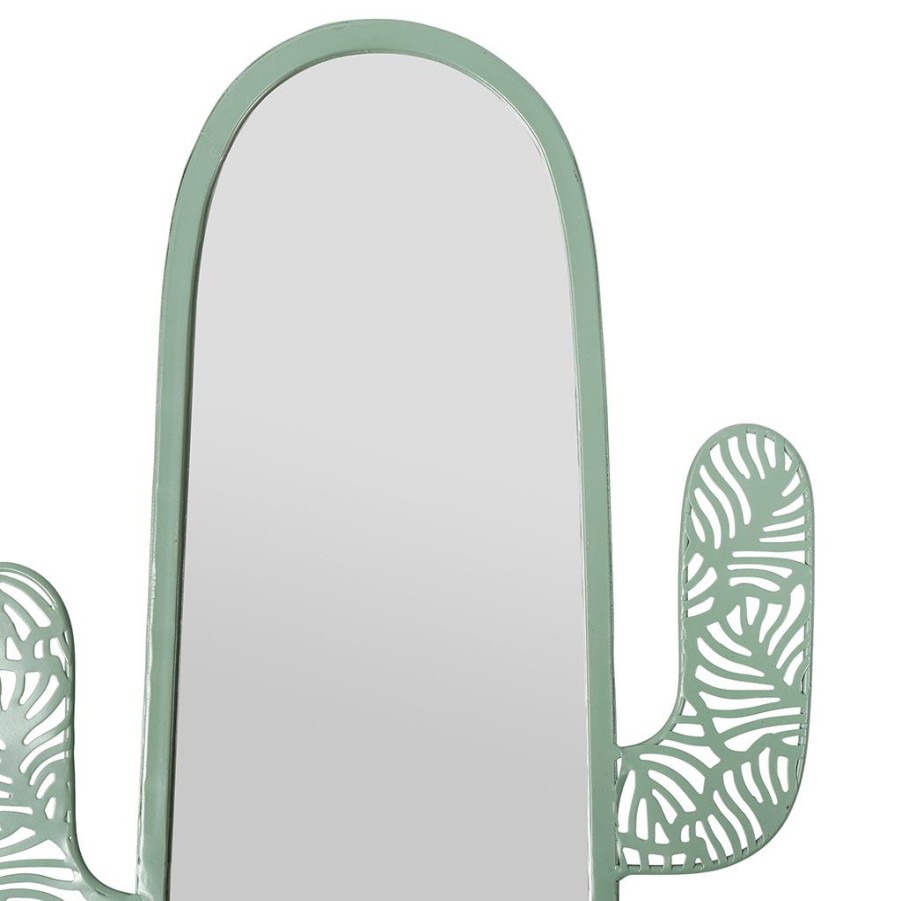 Deco Fabrique De Styles | Miroir Cactus Panellia Vert Clair En Fer