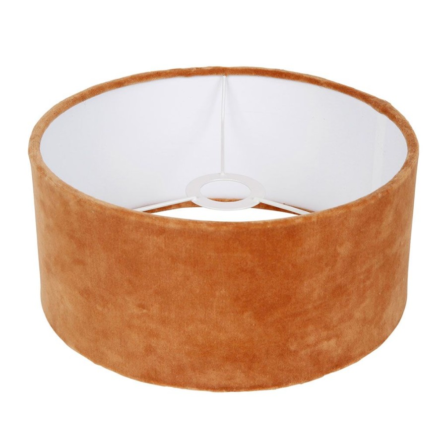 Luminaires Fabrique De Styles | Abat Jour En Velours D30Cm Brun - Ardecor