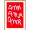 Deco Fabrique De Styles Deco A Suspendre Et Adhesive | Cadre Bogota Amor 50X70Cm Lario Blanc