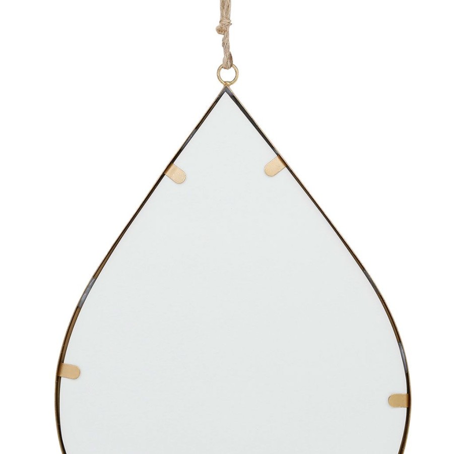 Deco Fabrique De Styles | Miroir Goute En Fer Dore 32X46Cm - Ornalise