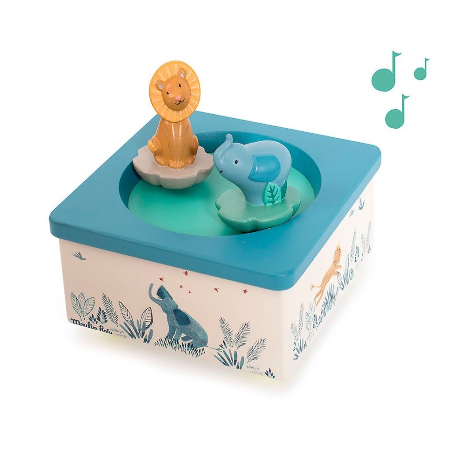 Coin Des Petits Fabrique De Styles | Boite A Musique Sous Mon Baobab Multicolore 12X12Xh7Cm