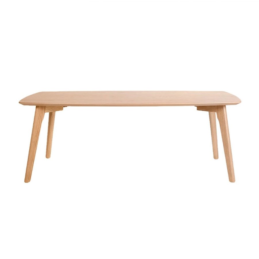 Meubles Fabrique De Styles Table Basses | Table Basse Rectangulaire Effet Chene Naturel 110X50Cm - Becka