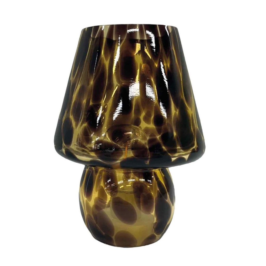 Luminaires Fabrique De Styles | Lampe Leopard A Piles D13.5Xh18Cm