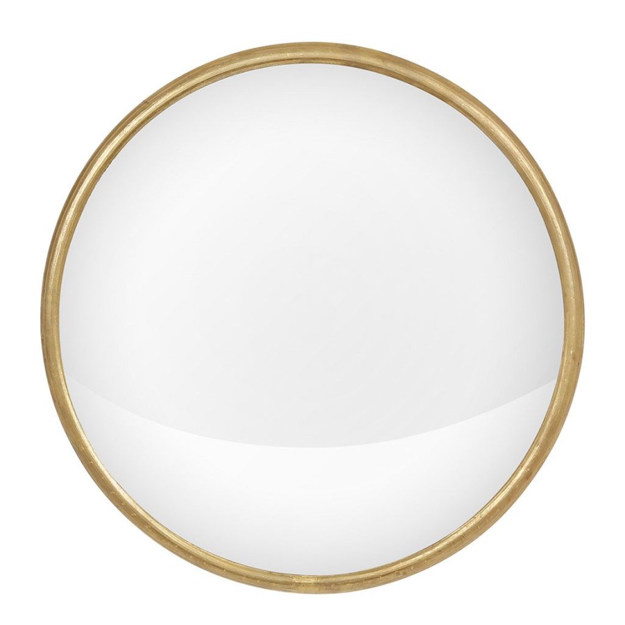 Deco Fabrique De Styles | Miroir Convex En Laiton Dore D21.5Cm - Edman