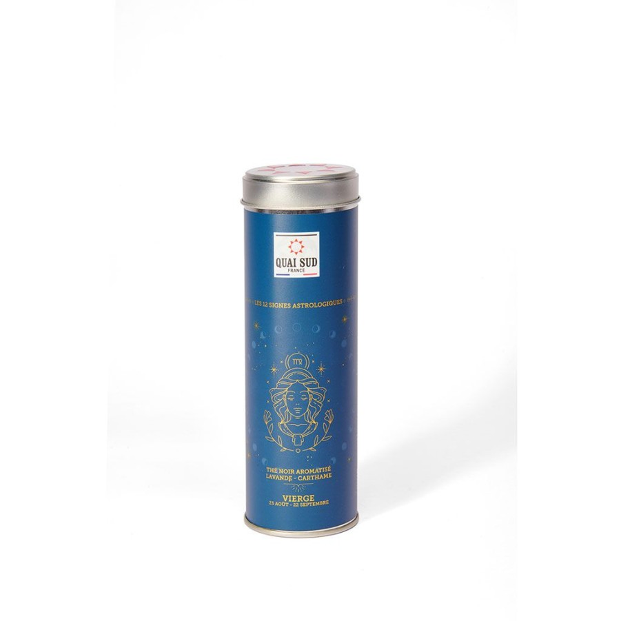 Epicerie Fabrique De Styles Cafes&Thes Et Infusions | The De La Vierge (The Noir Lavande-Carthame) Boite Ronde 50 G