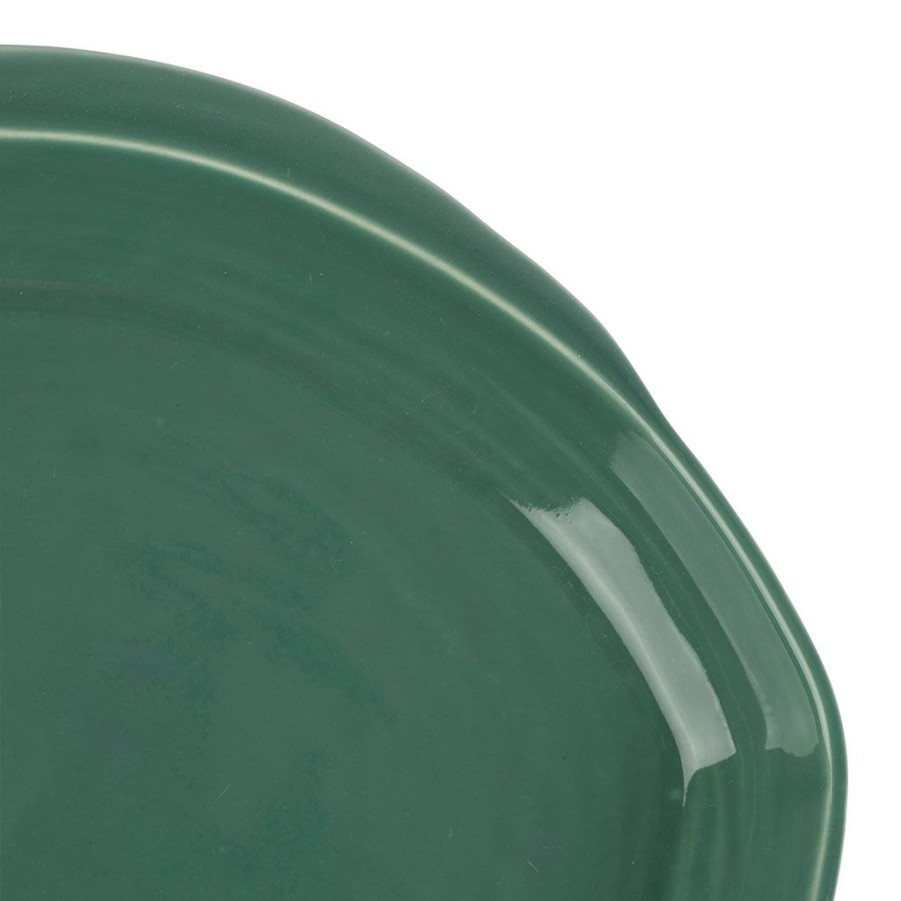 Arts De La Table Fabrique De Styles Plats Et Saladiers | Plat Rond Creux Vert D'Eau 28X26Cm Faience - Poisson