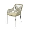 Jardin Fabrique De Styles Chaises&Fauteuils | Chaise De Jardin Empilable En Resine Tressee Beige - Seville